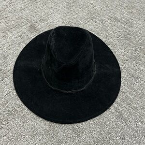 Velvet fedora hat